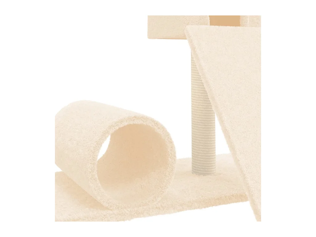 Prolenta Premium -  Arbre à chat avec griffoir en sisal Crème 59 cm