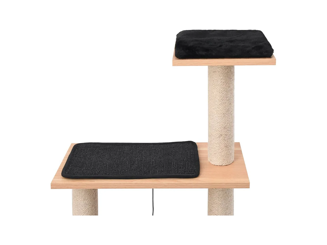 Claire-Dominique-Claire  Arbre à chat avec tapis à gratter en sisal 123 cm