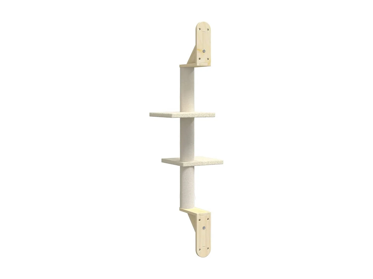Prolenta Premium -  Arbre à chat mural avec griffoir crème 108 cm