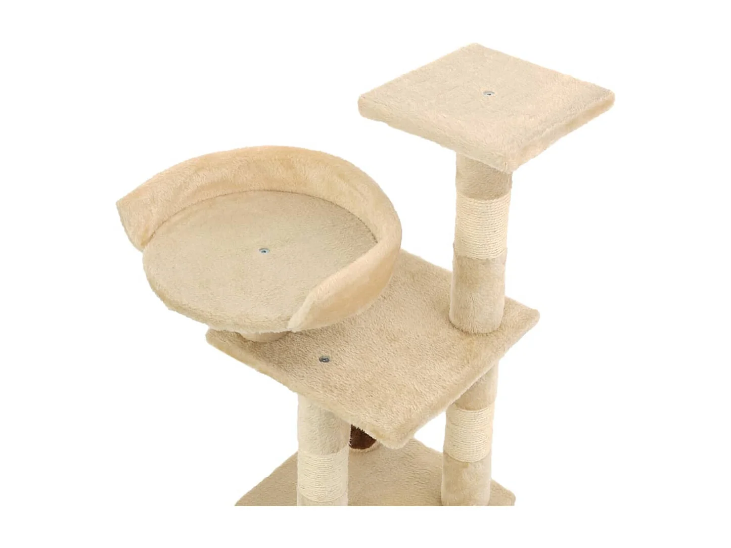 Sebastiano  Rascador para gatos con postes de sisal 65 cm beige