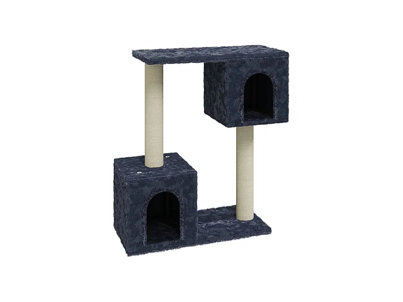 Milan  Kattenmeubel met sisal krabpalen 60 cm donkergrijs