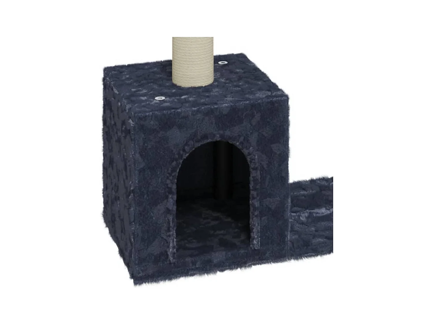 Milan  Arbre à chat avec griffoirs en sisal Gris foncé 60 cm