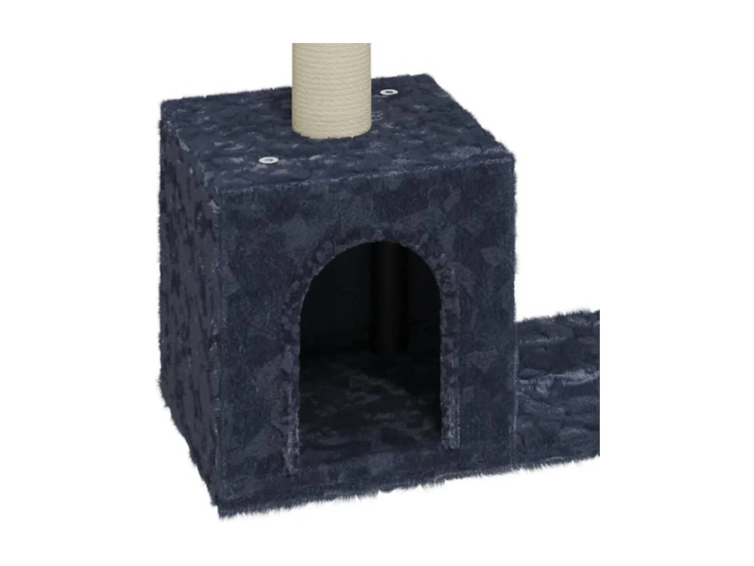 Milan  Arbre à chat avec griffoirs en sisal Gris foncé 60 cm