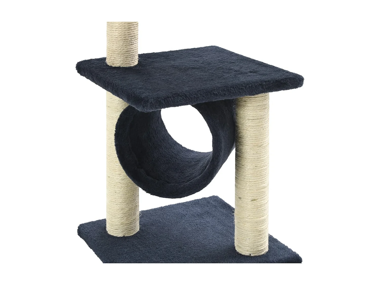 Colen  Arbre à chat avec griffoirs en sisal 65 cm Bleu foncé