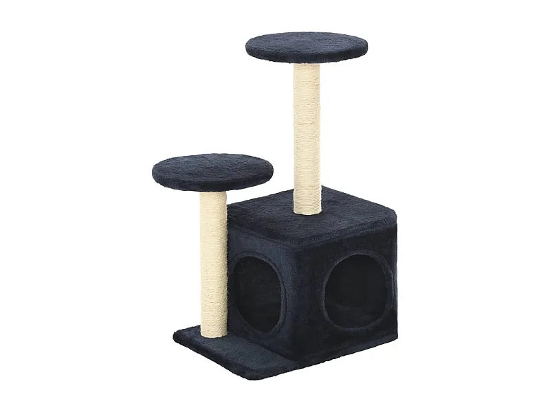 Alice Claire  Kattenkrabpaal met sisal krabpalen 60 cm donkerblauw