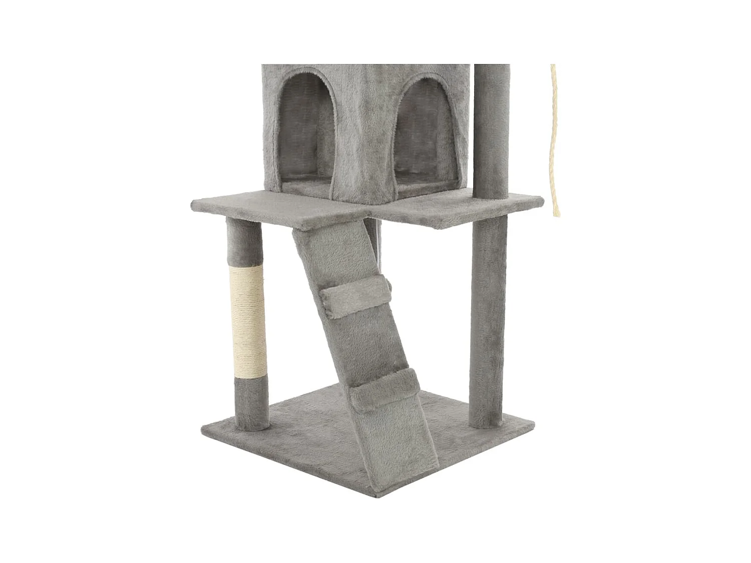Sami  Arbre à chat avec griffoirs en sisal 120 cm Gris