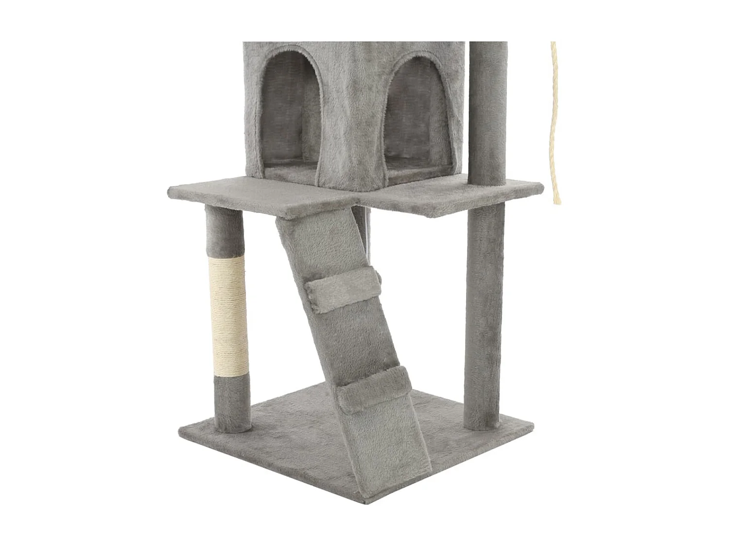 Sami  Rascador para gatos con poste de sisal 120 cm gris