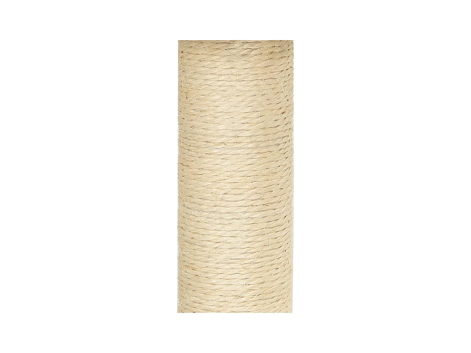 Tayfur  Arbre à chat avec griffoirs en sisal Crème 155 cm