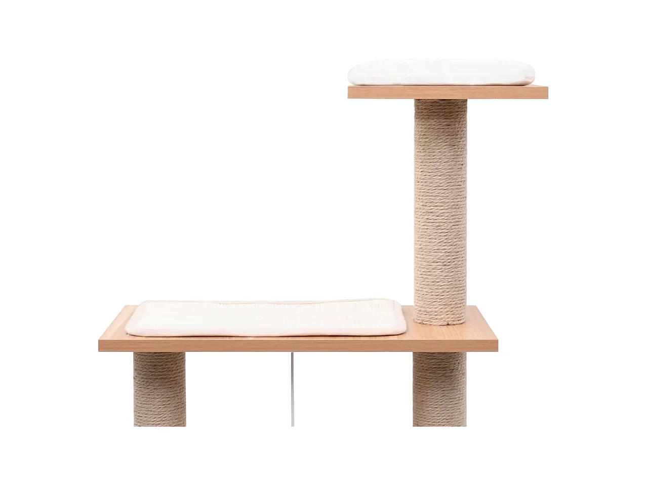 Claire-Dominique-Claire  Arbre à chat avec tapis à gratter en sisal 123 cm