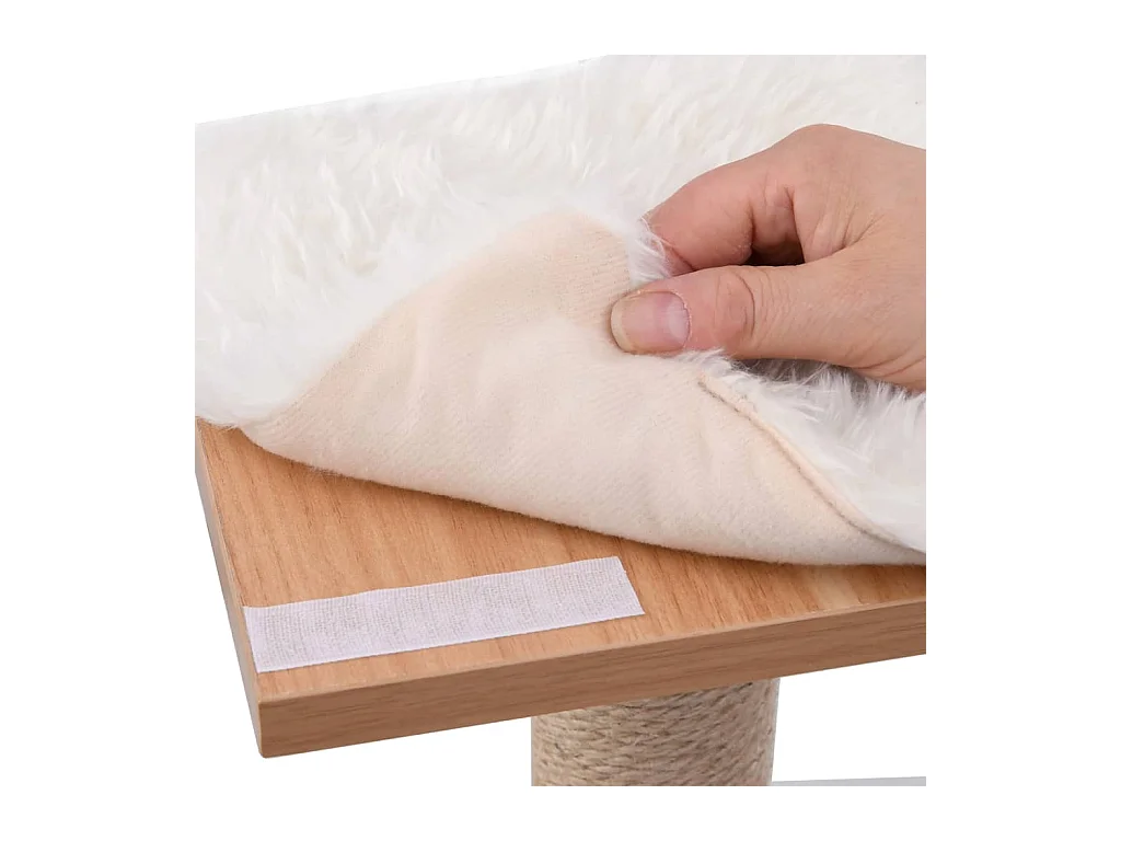 Claire-Dominique-Claire  Kattenkrabpaal met sisal krabmat 123 cm