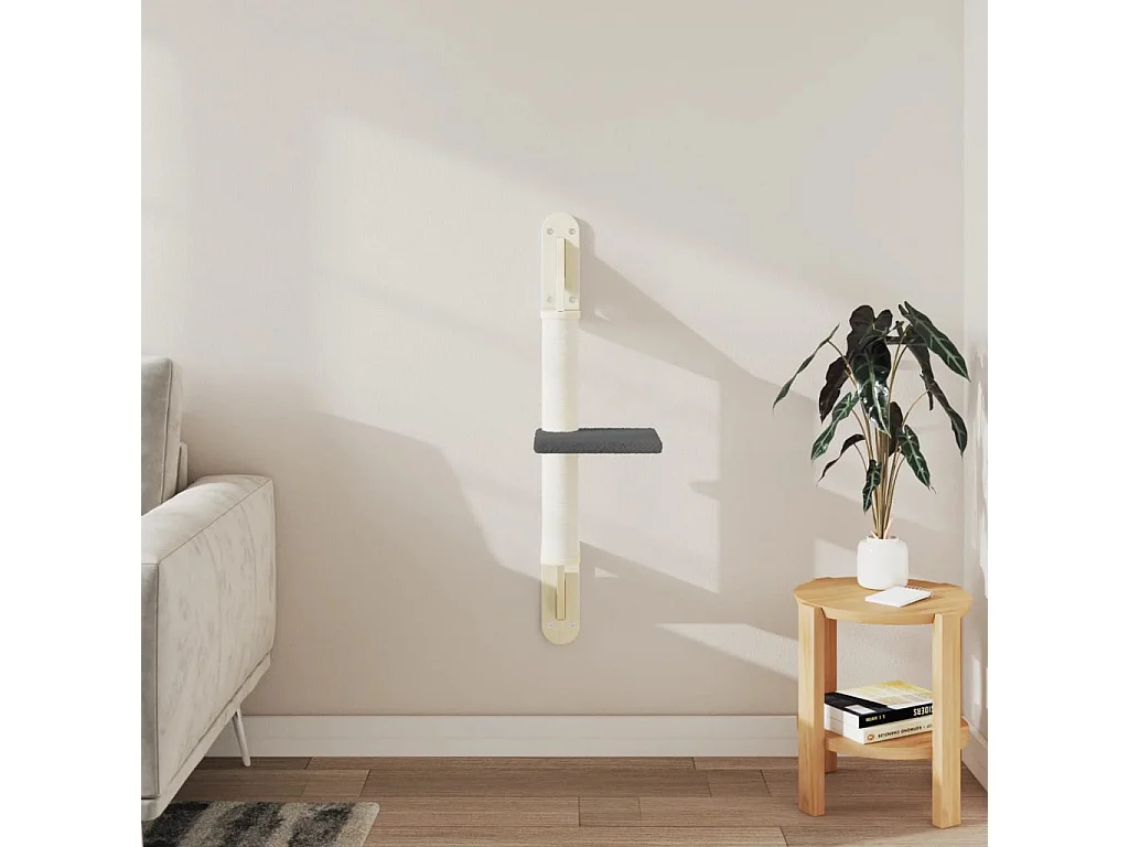 Prolenta Premium -  Kattenmeubel wandgemonteerd met krabpaal 85,5 cm donkergroen