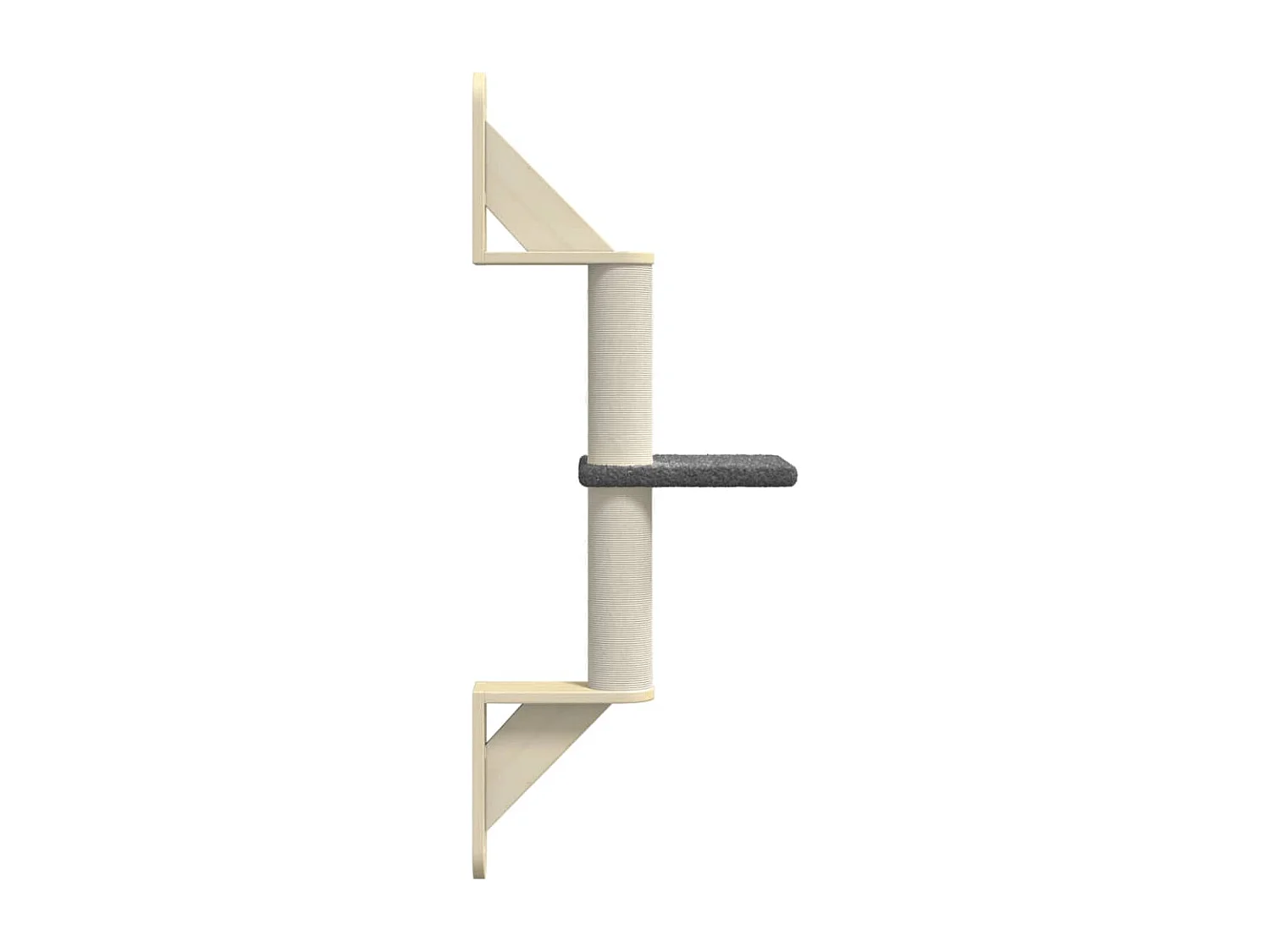 Prolenta Premium -  Kattenmeubel wandgemonteerd met krabpaal 85,5 cm donkergroen