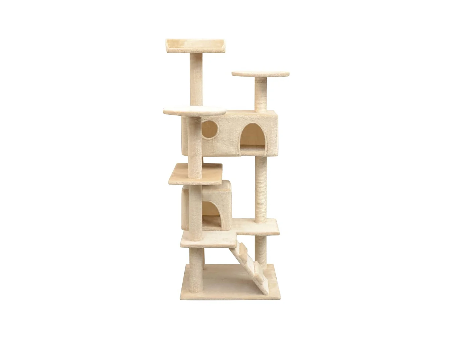 Bellmead  Arbre à chat avec griffoirs en sisal 125 cm Beige