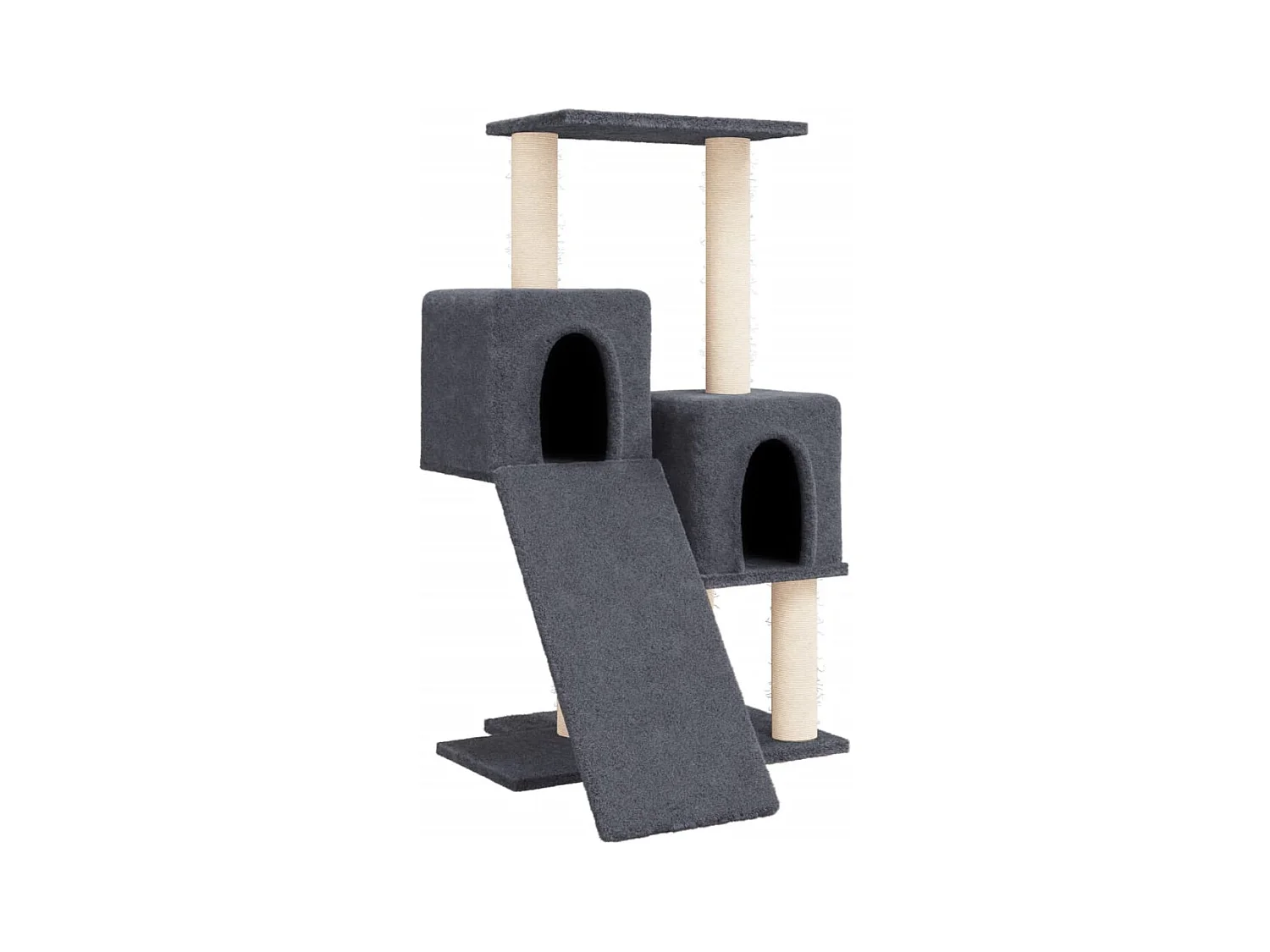 Marc-André-Francis  Arbre à chat avec griffoirs en sisal Gris foncé 82 cm