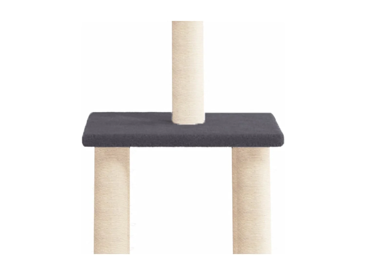 Atoka  Arbre à chat avec griffoirs en sisal gris foncé 85,5 cm