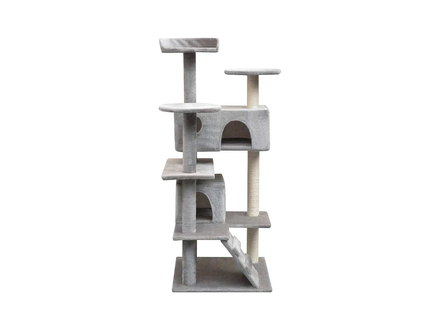 Bellmead  Arbre à chat avec griffoirs en sisal 125 cm Gris