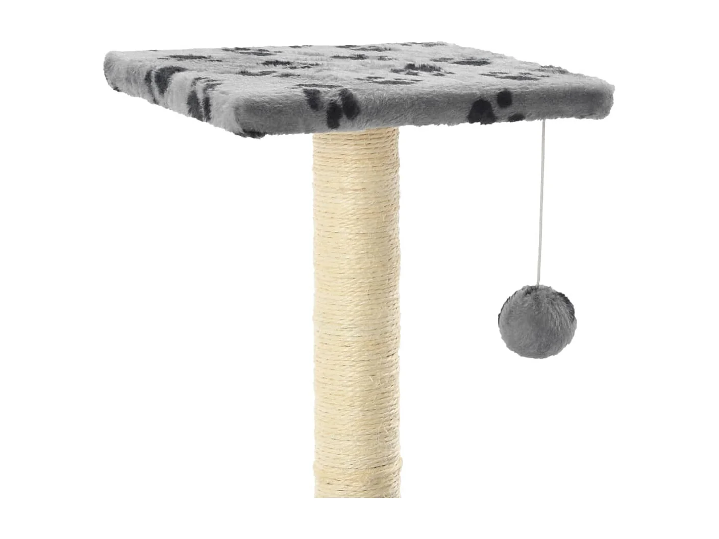 Colen  Arbre à chat avec griffoirs en sisal 65 cm Gris Motif de pattes