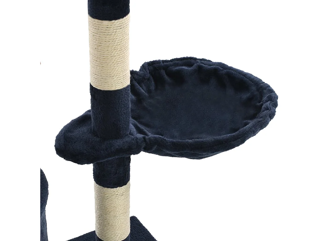 Nohr  Arbre à chat avec griffoirs en sisal 138 cm Bleu foncé