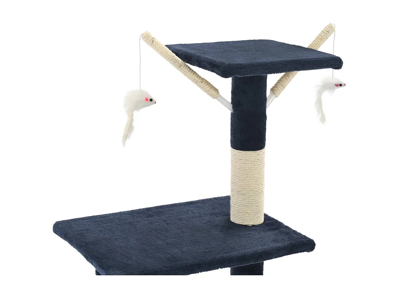 Nohr  Arbre à chat avec griffoirs en sisal 138 cm Bleu foncé
