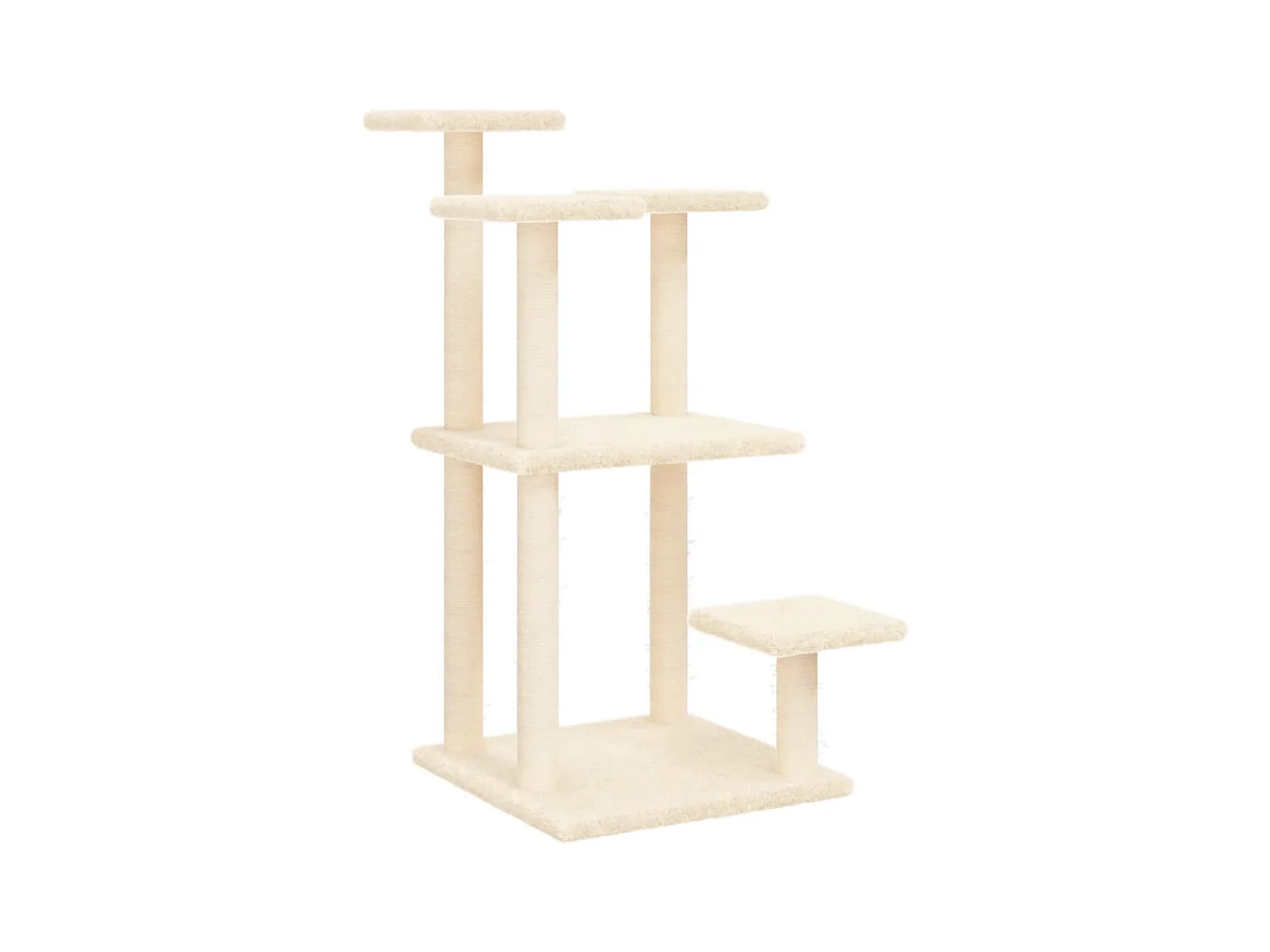Vygra  Krabpaal met platforms 98,5 cm crèmekleurig