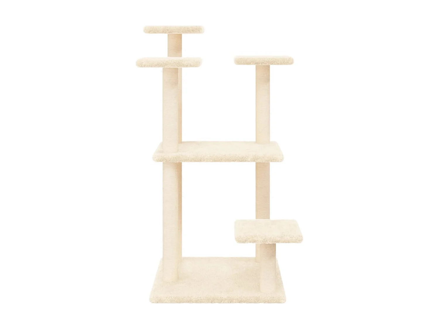 Vygra  Arbres à chat avec plates-formes crème 98,5 cm