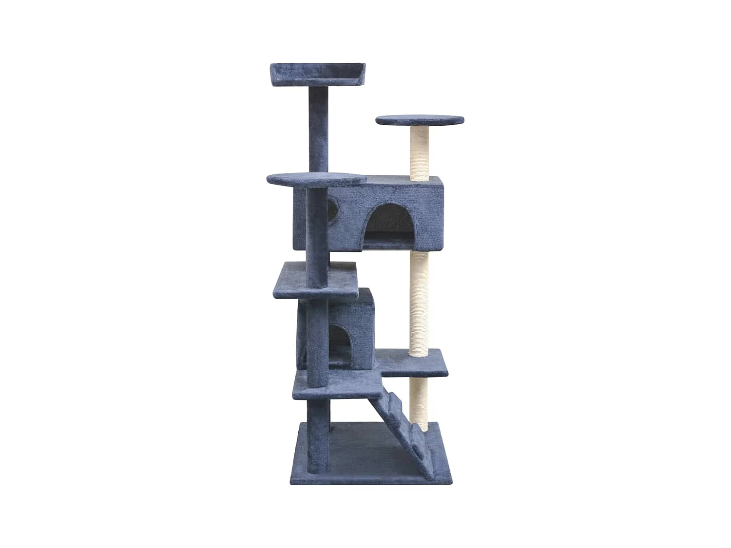 Bellmead  Arbre à chat avec griffoirs en sisal 125 cm Bleu foncé