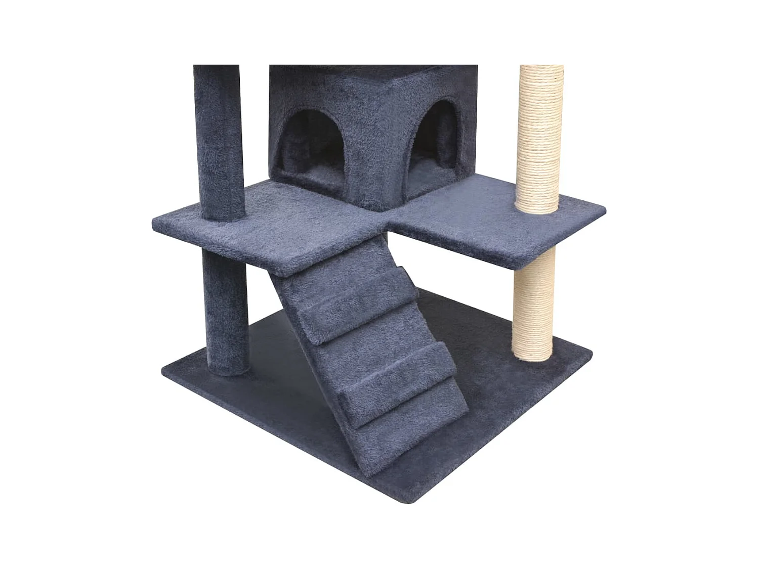 Bellmead  Arbre à chat avec griffoirs en sisal 125 cm Bleu foncé