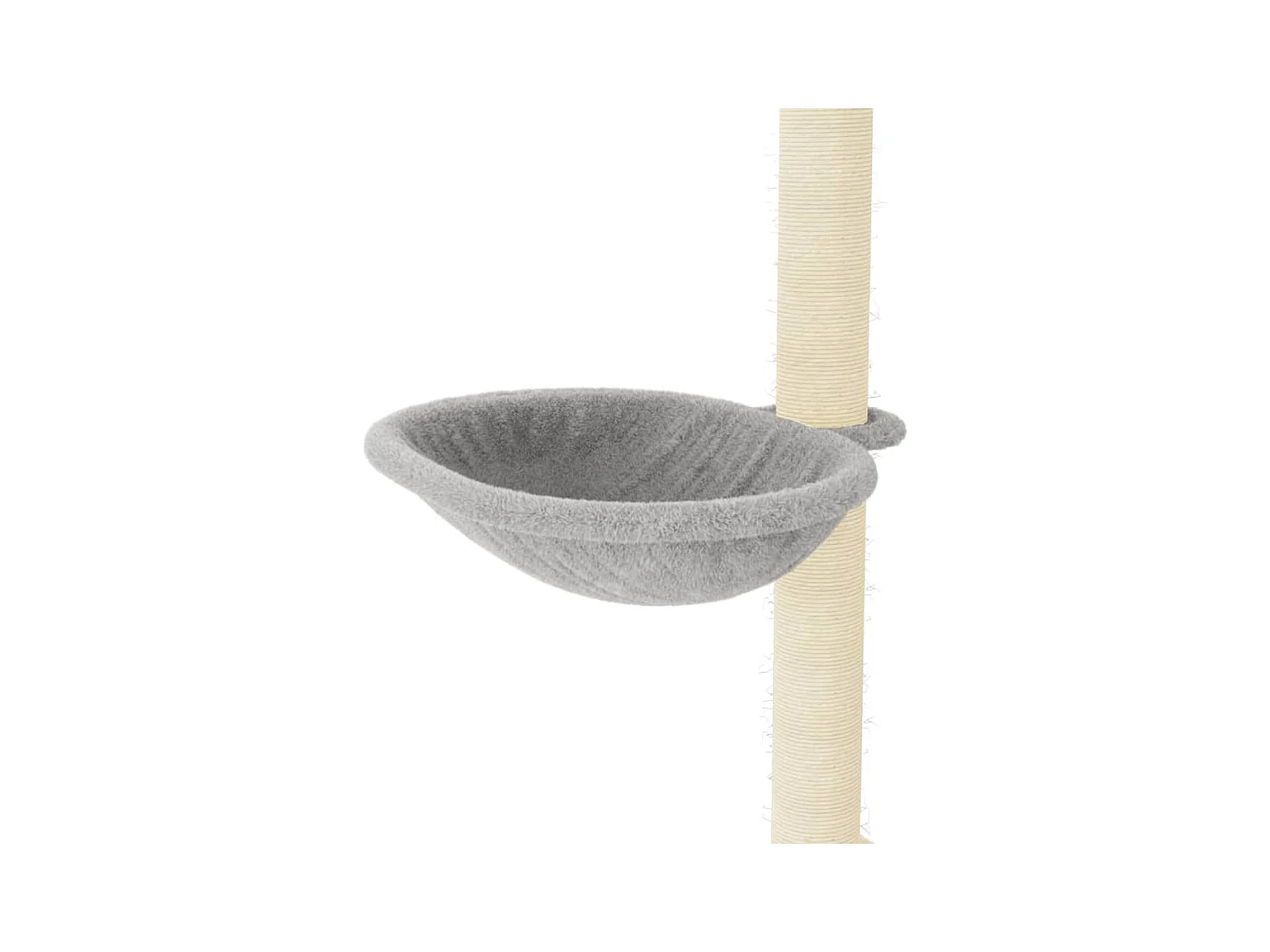 Jorva  Arbre à chat avec griffoirs en sisal Gris clair 95 cm