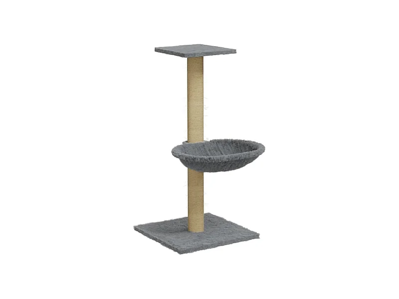 Prolenta Premium -  Arbre à chat avec griffoir en sisal Gris clair 74 cm
