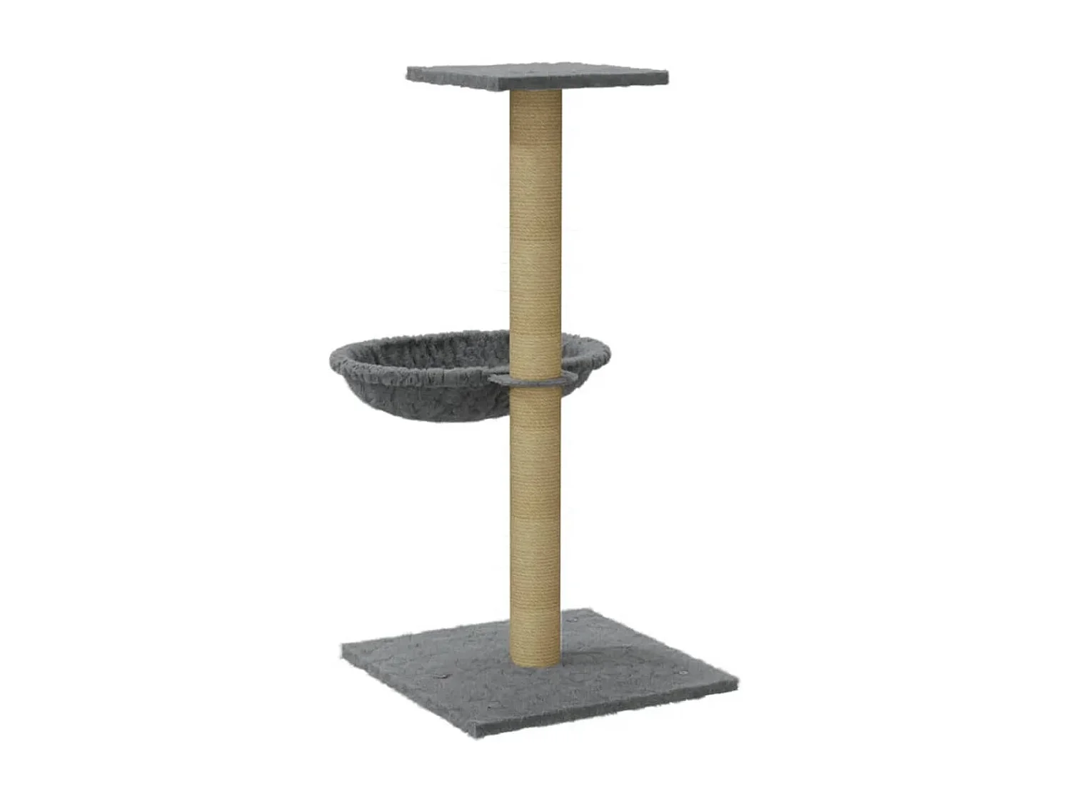 Prolenta Premium -  Arbre à chat avec griffoir en sisal Gris clair 74 cm