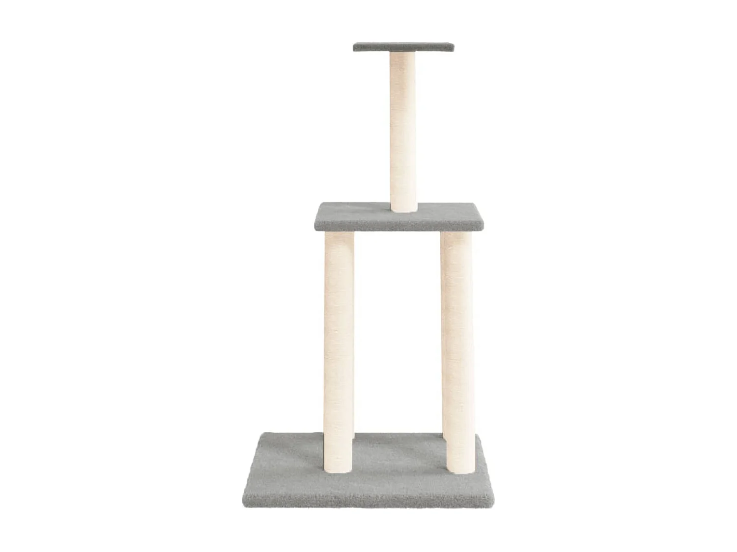 Atoka  Arbre à chat avec griffoirs en sisal gris clair 85,5 cm