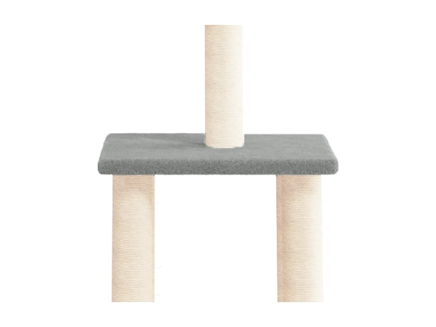 Atoka  Arbre à chat avec griffoirs en sisal gris clair 85,5 cm