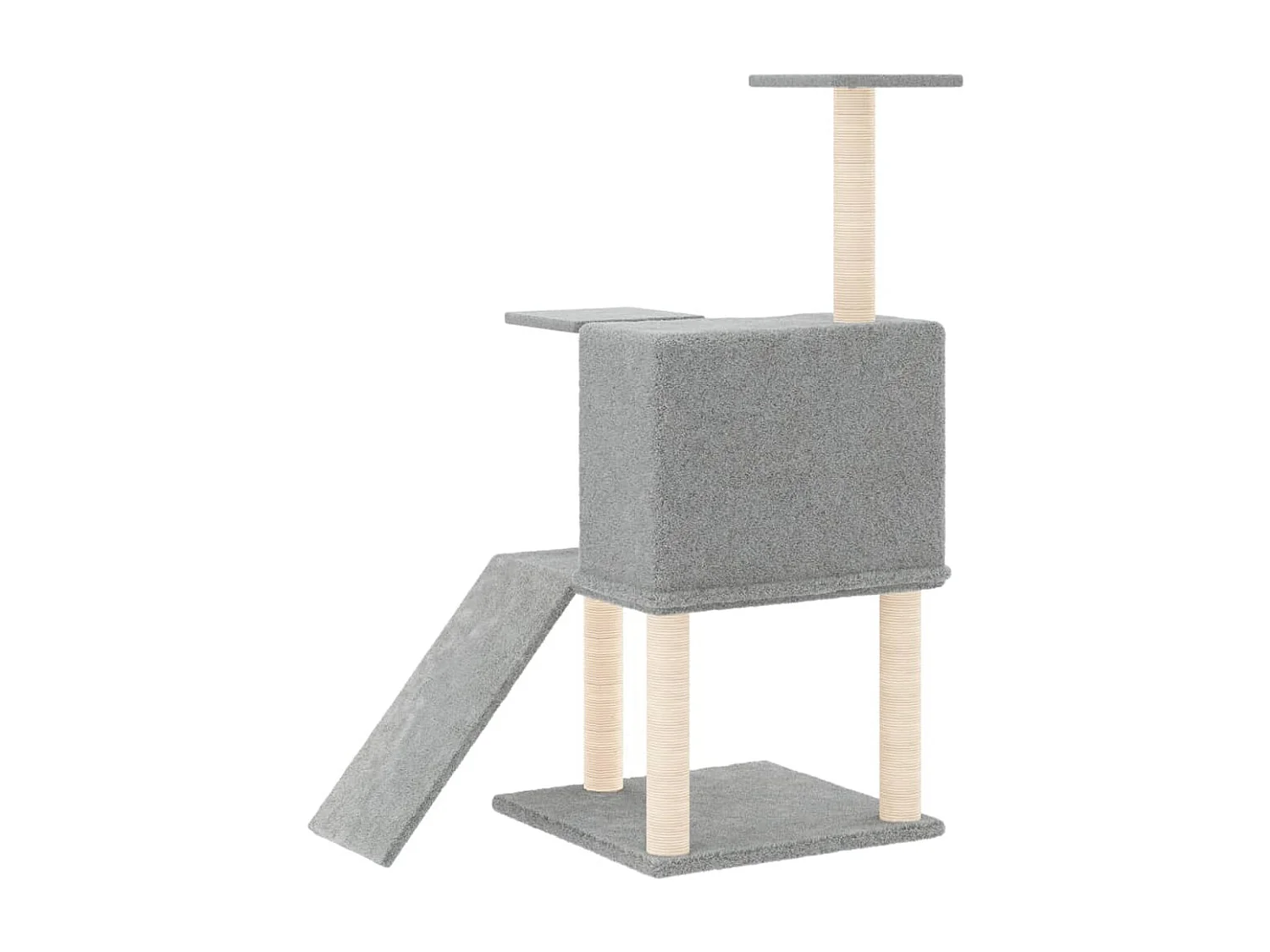 André-Gilles  Arbre à chat avec griffoirs en sisal Gris clair 109 cm