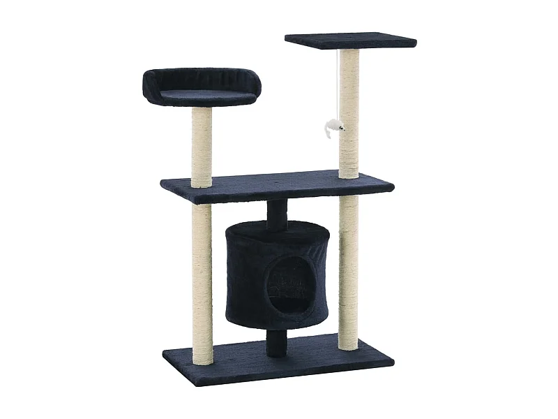 Sophie-Manon  Kattenkrabpaal met sisal krabpalen 95 cm donkerblauw