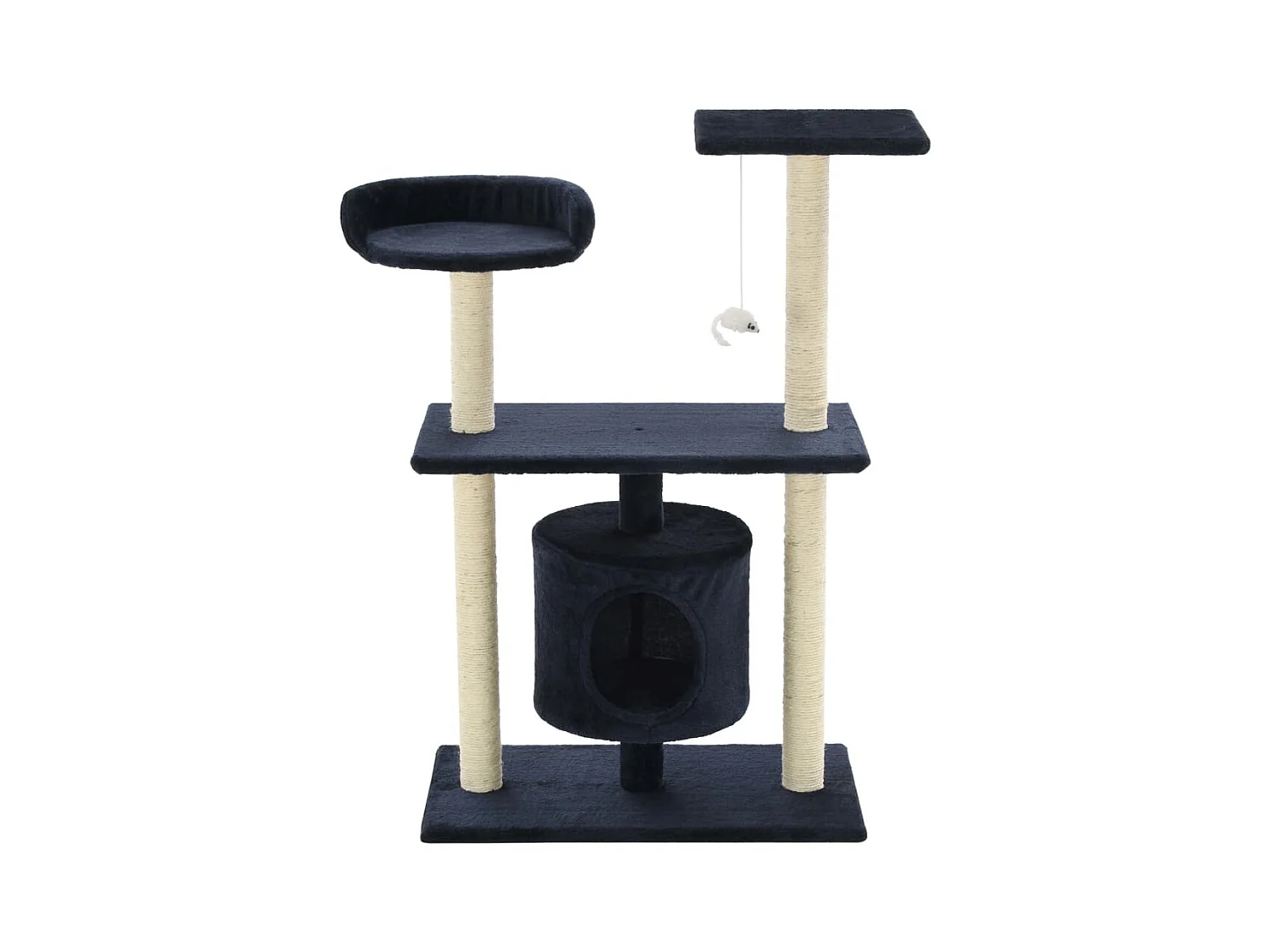 Sophie-Manon  Arbre à chat avec griffoirs en sisal 95 cm Bleu foncé