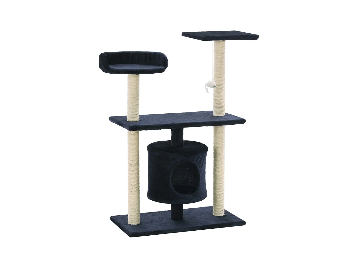 Sophie-Manon  Kattenkrabpaal met sisal krabpalen 95 cm donkerblauw