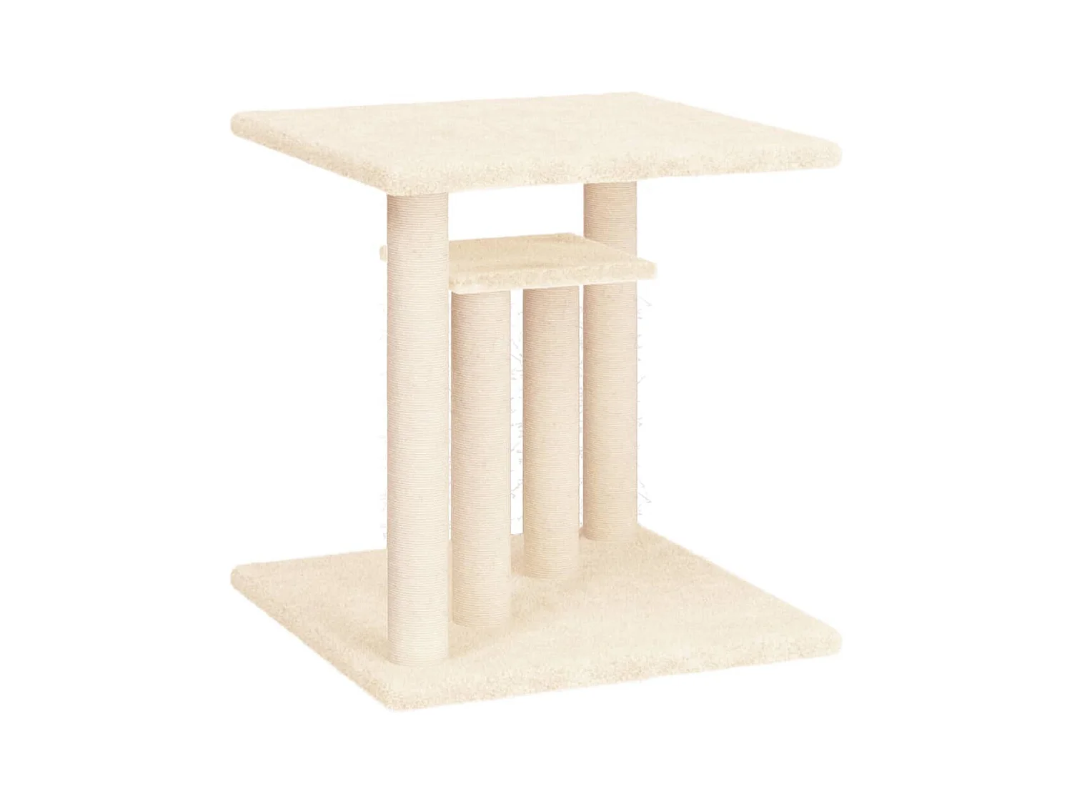 Lucien-Paul-Francis  Arbres à chat avec plates-formes crème 50 cm