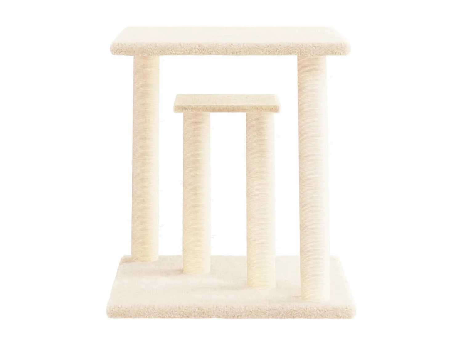 Lucien-Paul-Francis  Arbres à chat avec plates-formes crème 50 cm