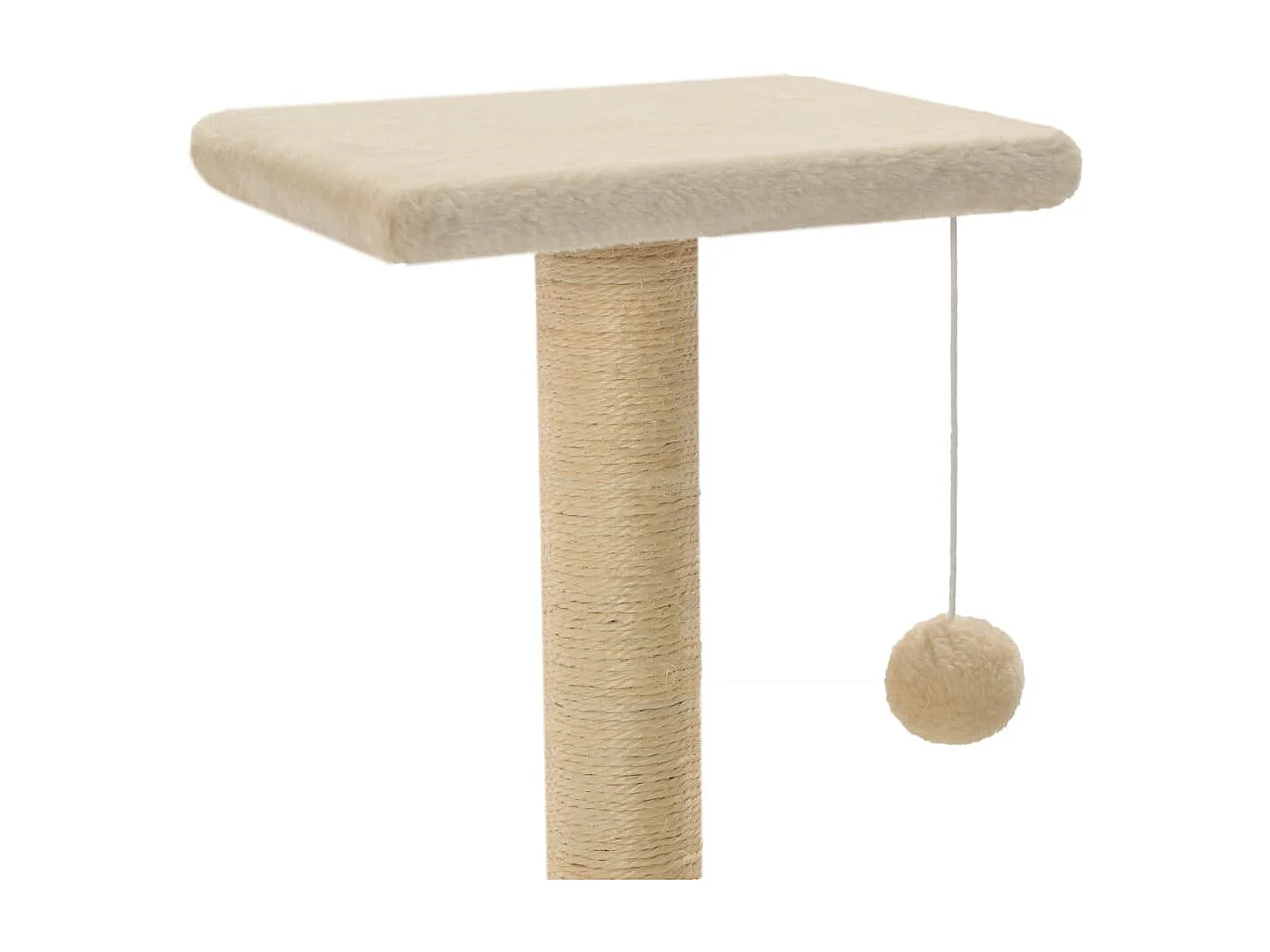 Colen  Kattenkrabpaal met sisal krabpalen 65 cm beige