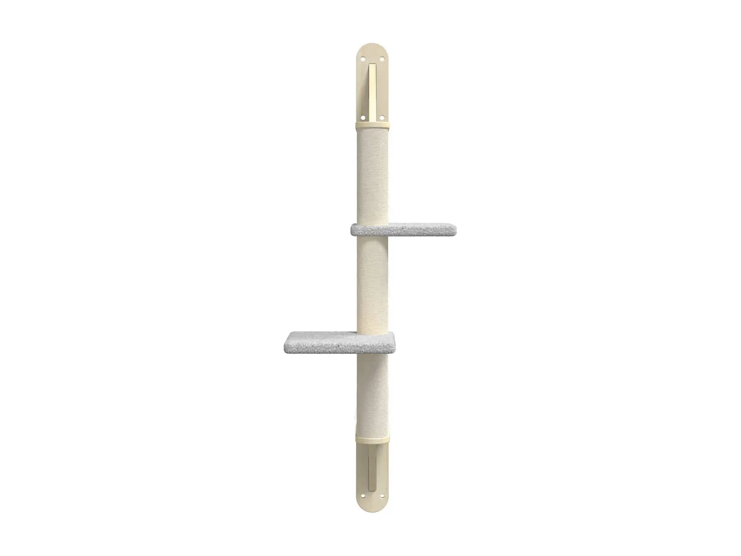 Prolenta Premium -  Kattenmeubel wandgemonteerd met krabpaal 108 cm lichtgrijs