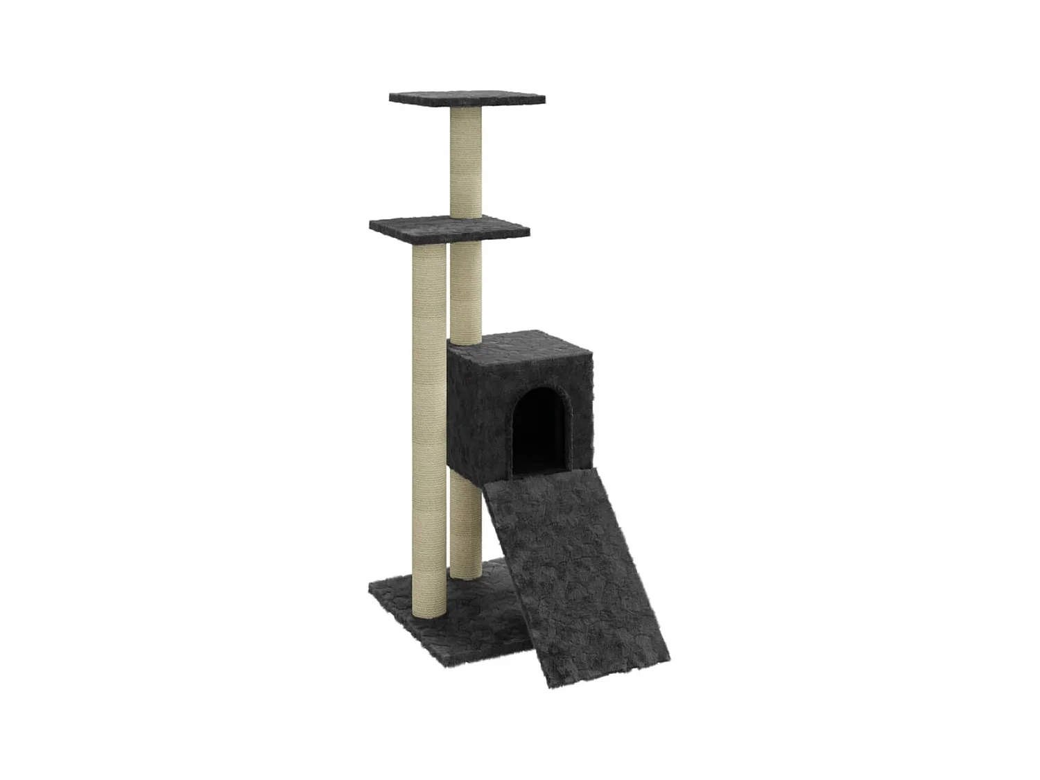Dragør  Rascador para gatos con postes de sisal gris oscuro 92 cm