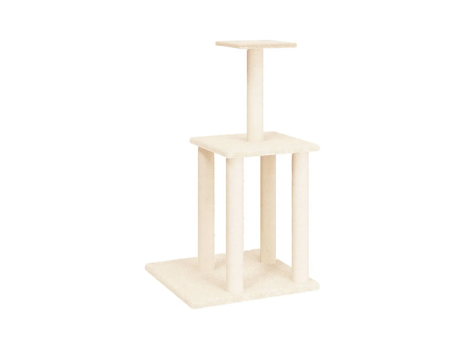 Atoka  Arbre à chat avec griffoirs en sisal crème 85,5 cm