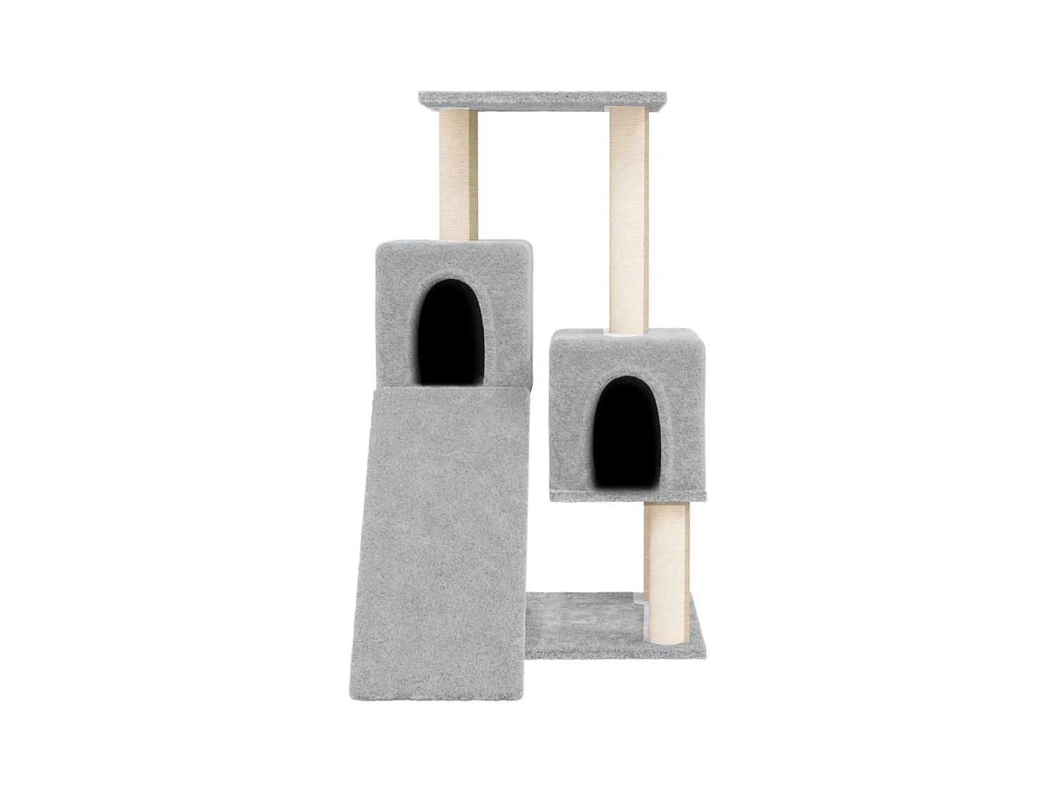 Marc-André-Francis  Arbre à chat avec griffoirs en sisal Gris clair 82 cm