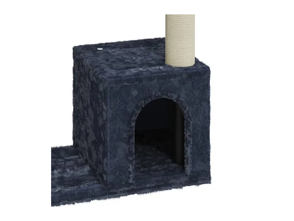 Elisa Luz  Arbre à chat avec griffoirs en sisal Gris foncé 70 cm