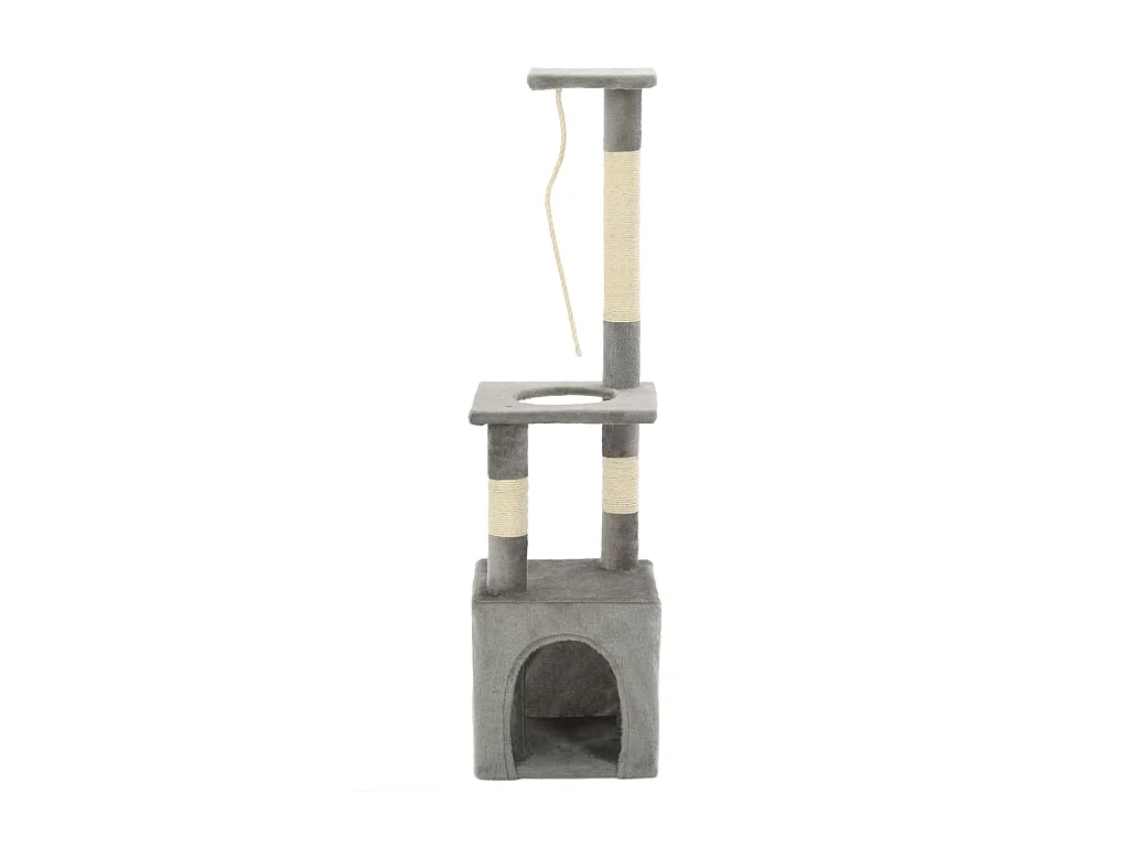 Siglinda  Arbre à chat avec griffoirs en sisal 109 cm Gris