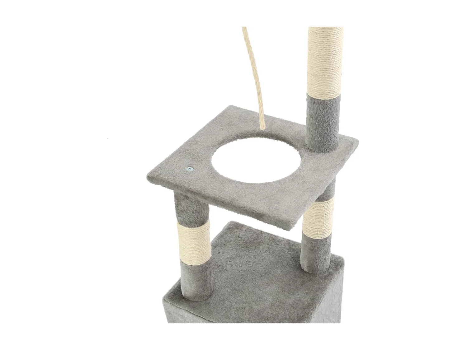 Siglinda  Rascador para gatos con postes rascadores de sisal 109 cm gris