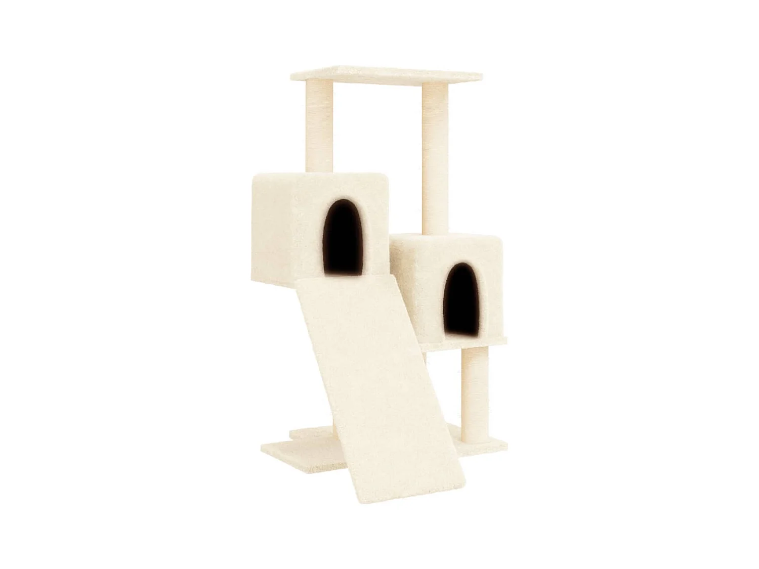 Marc-André-Francis  Rascador para gatos con postes de sisal color crema 82 cm