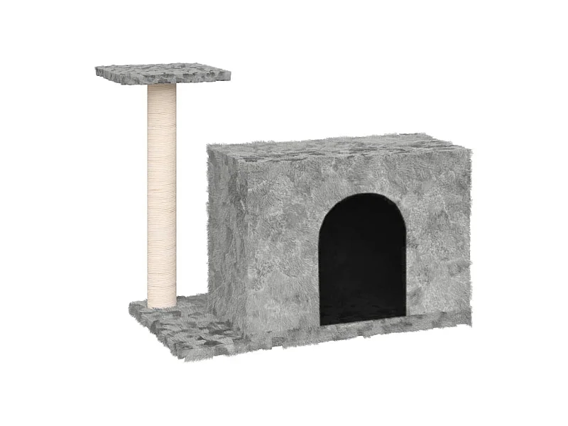 Prolenta Premium -  Arbre à chat avec griffoir en sisal Gris clair 51 cm