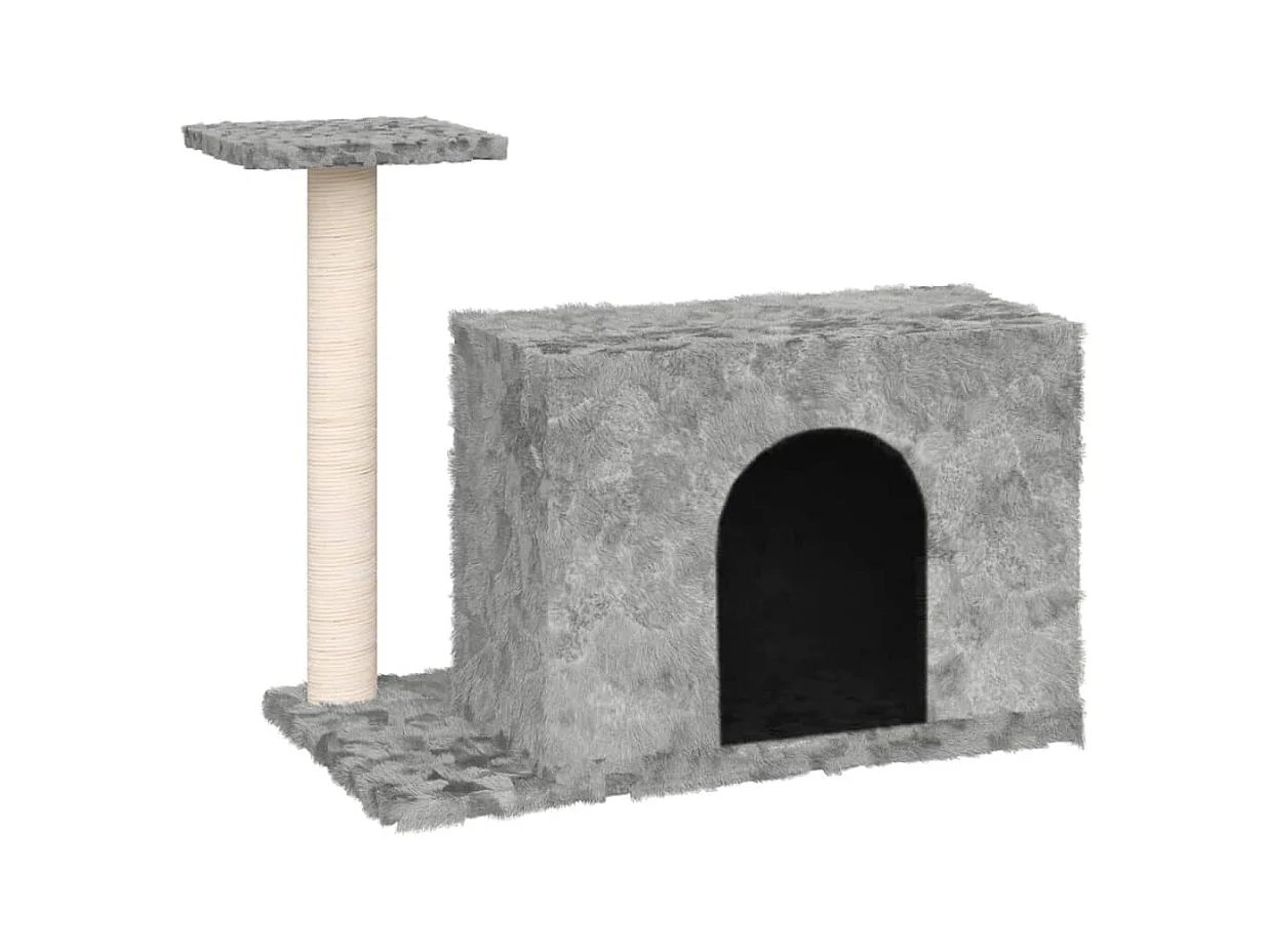 Prolenta Premium -  Arbre à chat avec griffoir en sisal Gris clair 51 cm