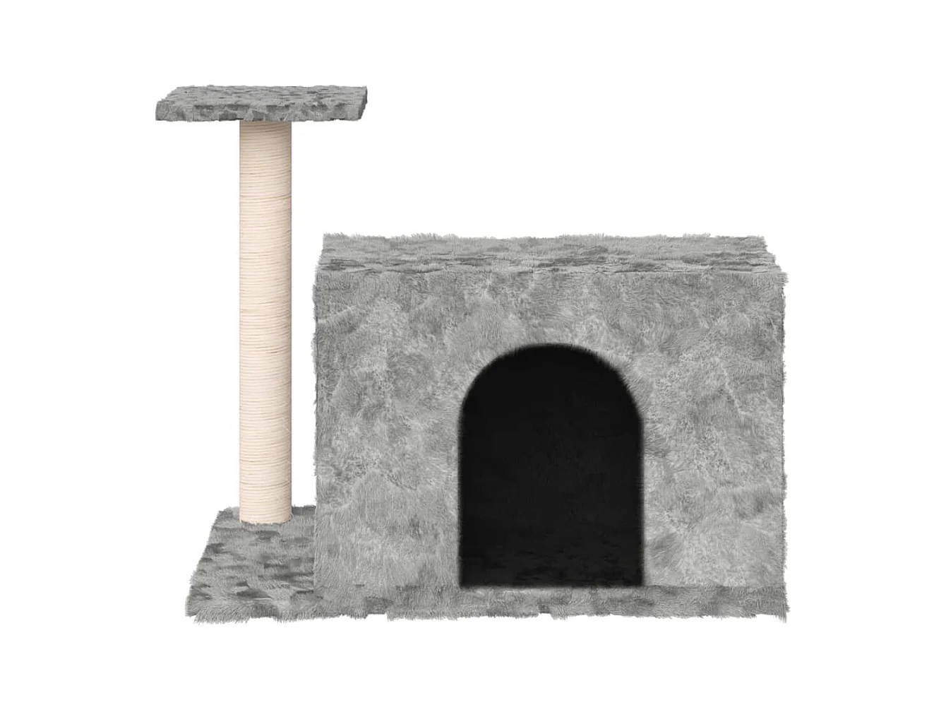 Prolenta Premium -  Arbre à chat avec griffoir en sisal Gris clair 51 cm